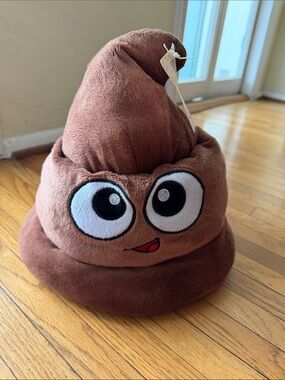 Fiesta Emoji Poop Poo Plush Hat - NWT